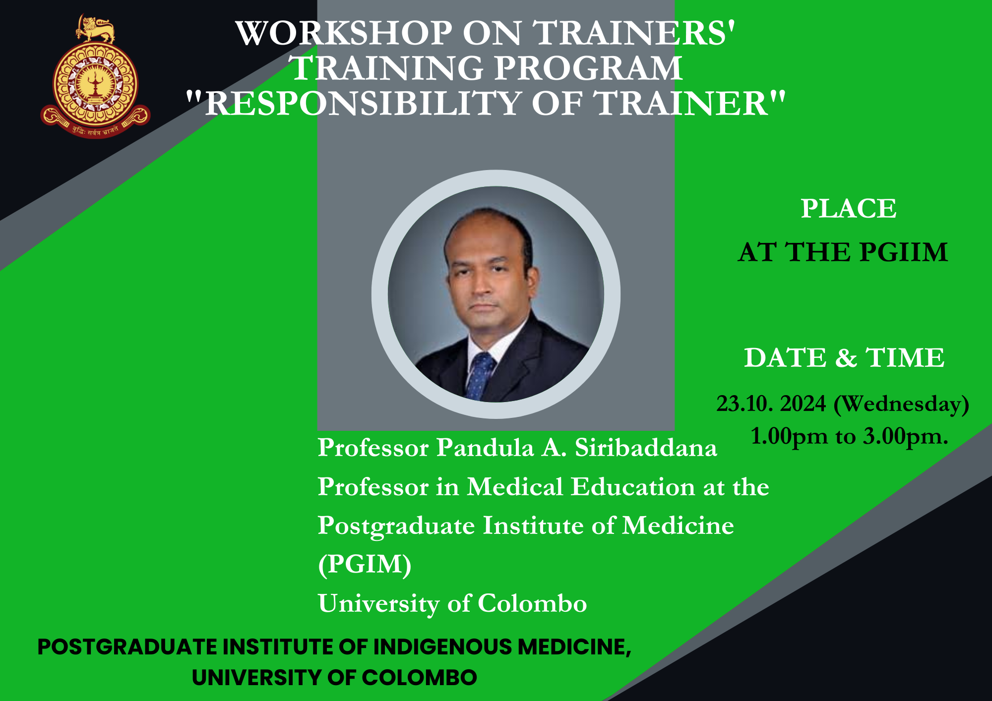 Workshop on Trainers’ Training Program “Responsibility of Trainer”