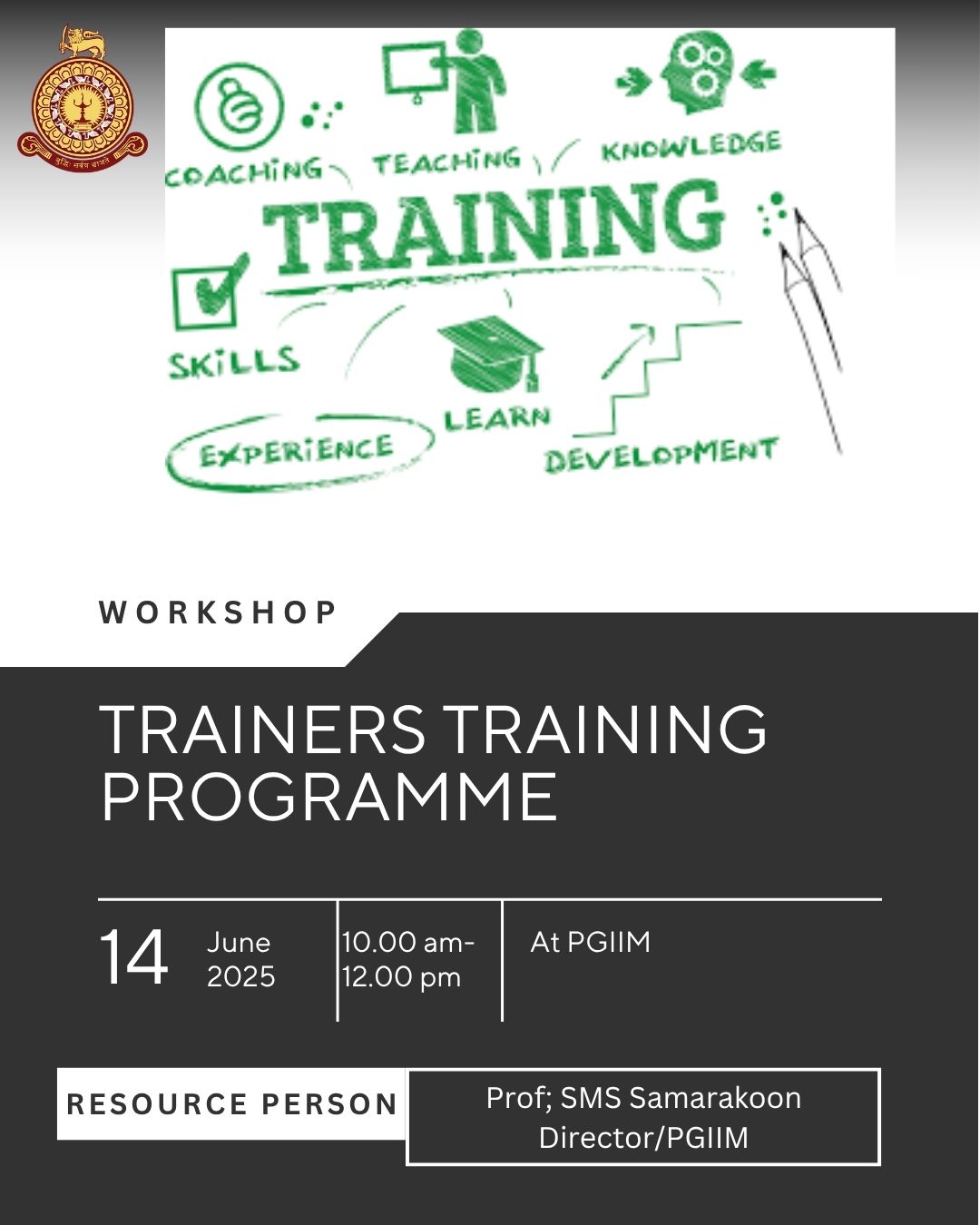Trainers’ Training Programme – 14th June 2025 Trainers’ Training Programme – 14th June 2025