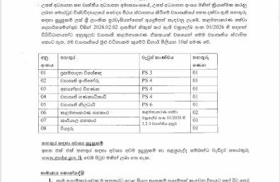 Advertisement – Recruitment of Project Staff for the Establishment of the Faculty of Medicine, University of Moratuwa Project