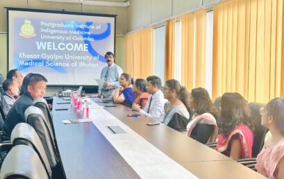 Institutional Visit by Delegation from Khesar Gyalpo University of Medical Sciences of Bhutan