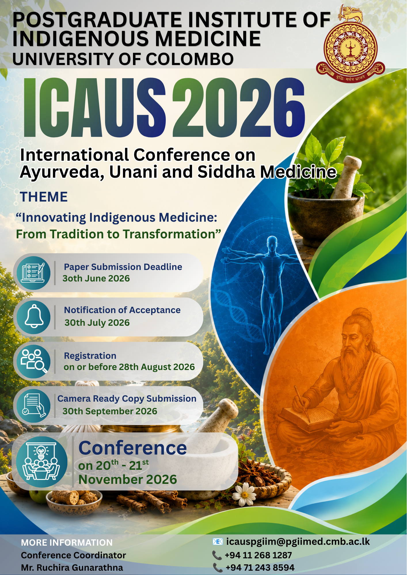 CALL FOR ABSTRACTS: ICAUS 2026 CALL FOR ABSTRACTS: ICAUS 2026