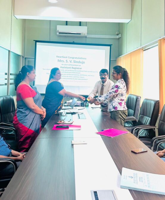 PGIIM Congratulates Mrs. S. V. Sinduja on Her Achievement as Assistant Registrar