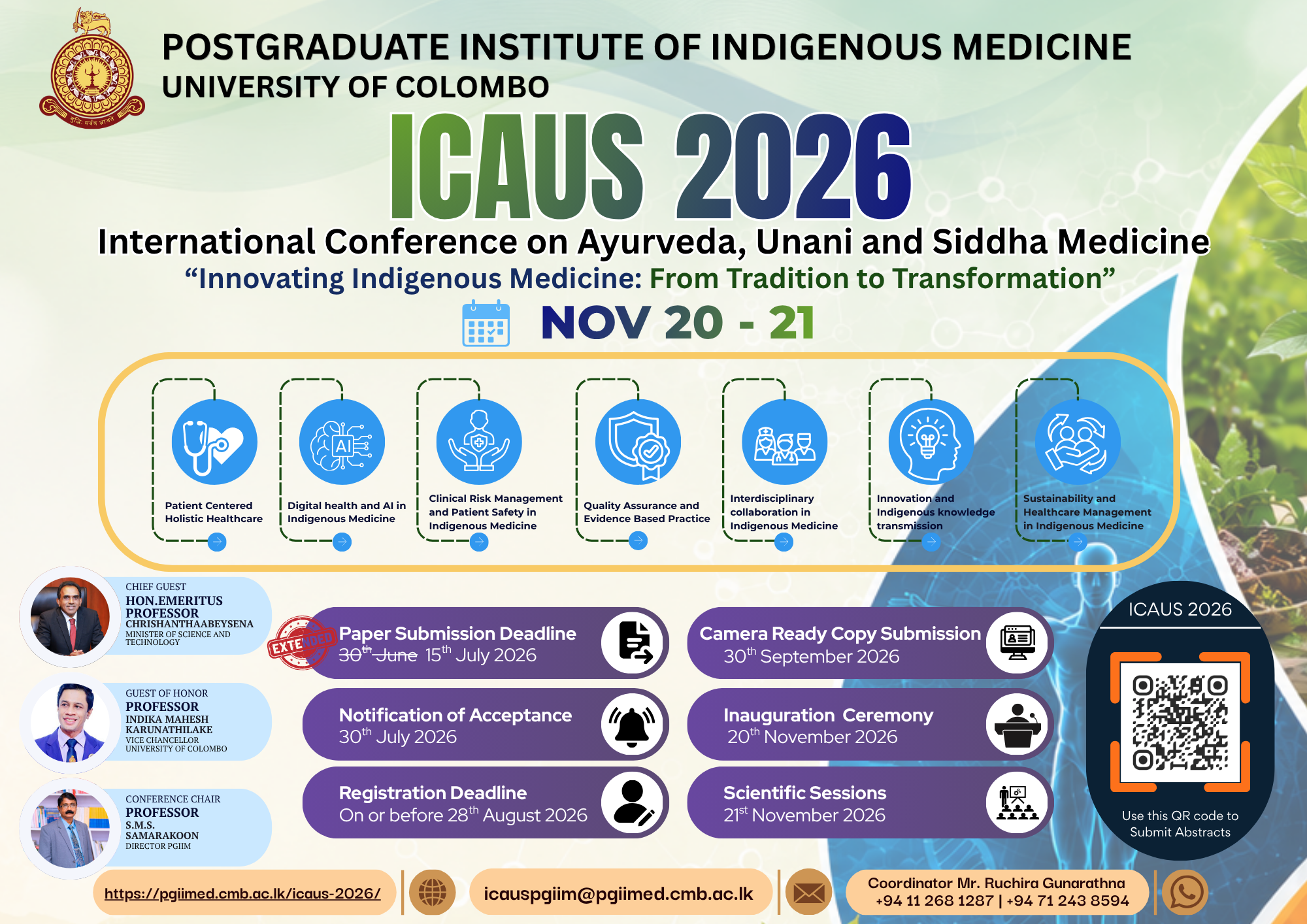 Paper Submission Deadline Extended – ICAUS 2026