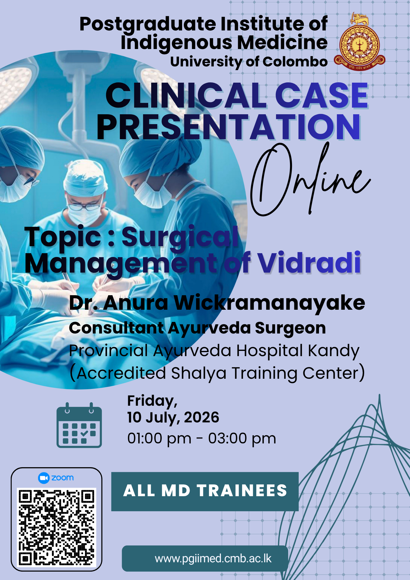 Clinical Case Presentation – Surgical Management of Vidradi | PGIIM