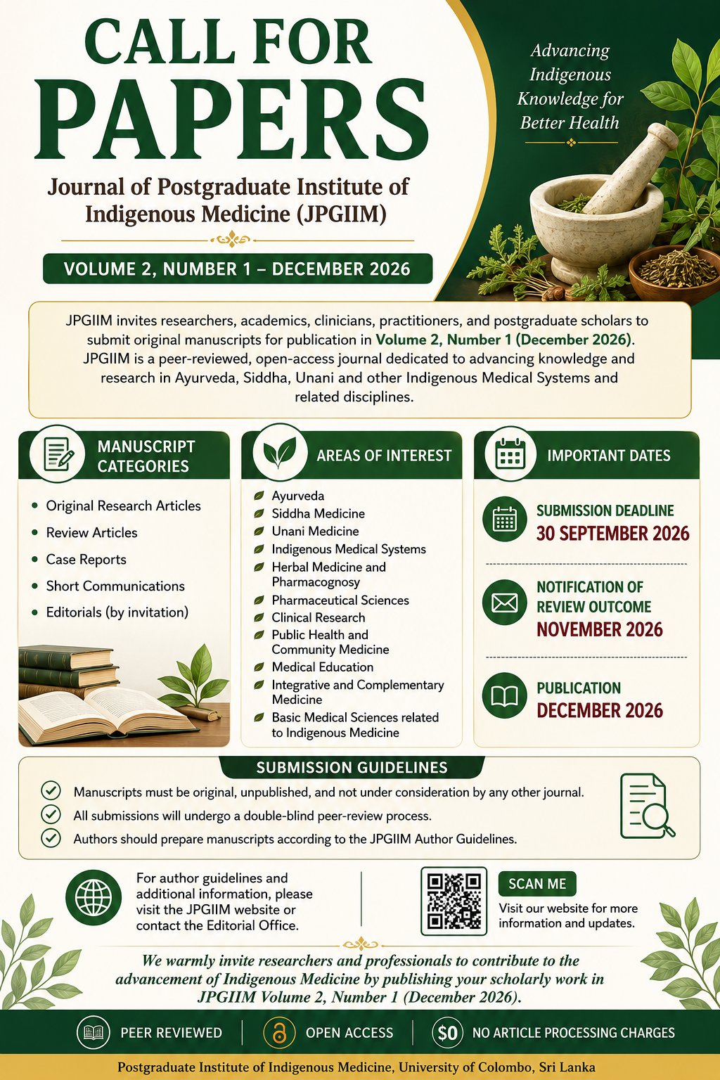 CALL FOR PAPERS CALL FOR PAPERS