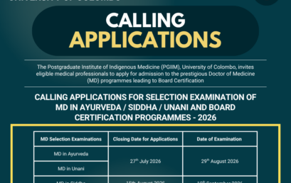 Applications Open – MD Selection Examinations 2026