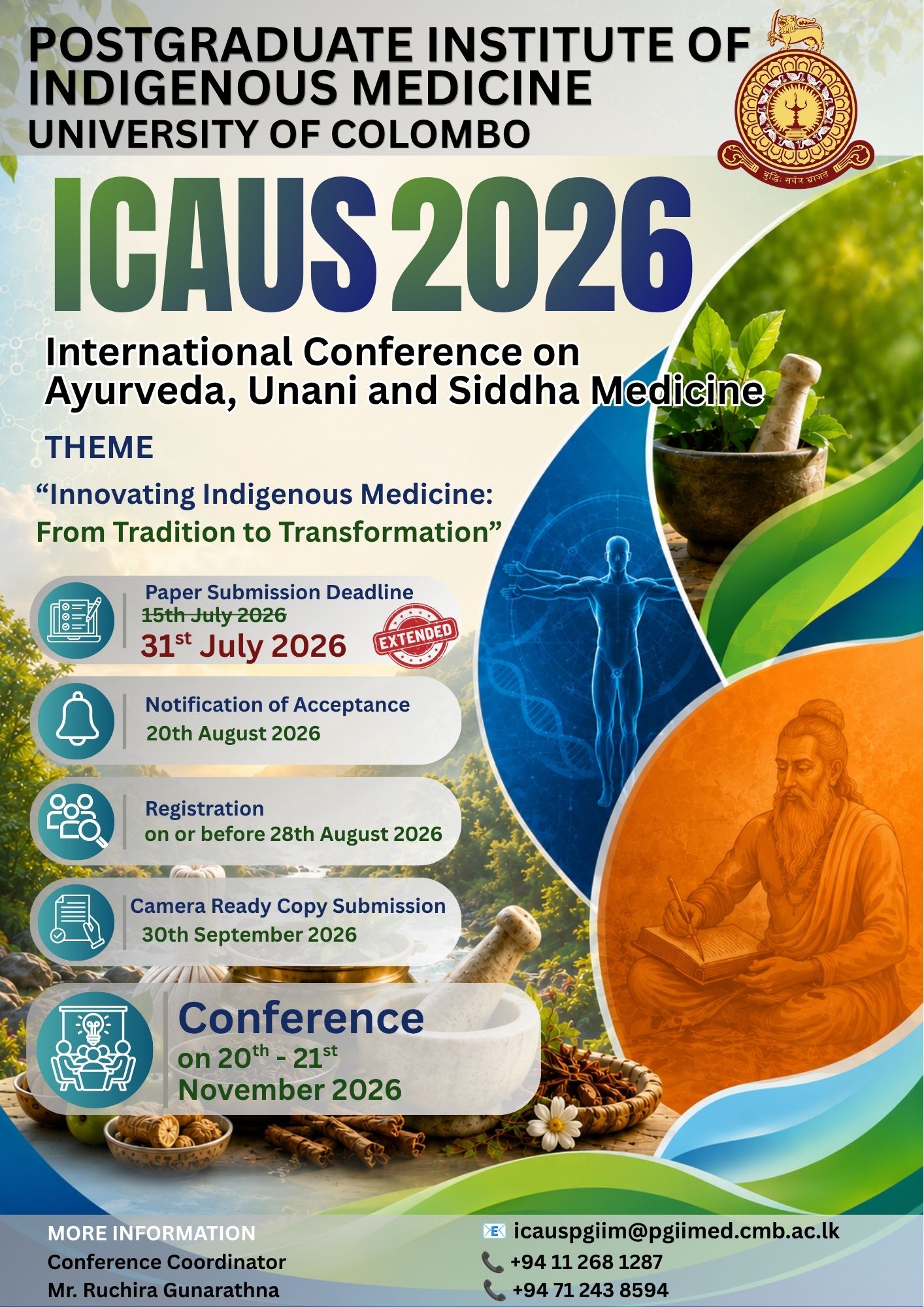 ICAUS 2026 – Paper Submission Deadline Extended to 31 July 2026 ICAUS 2026 – Paper Submission Deadline Extended to 31 July 2026